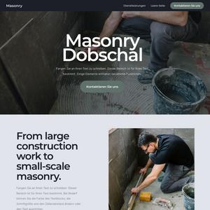webová šablona pro Masonry