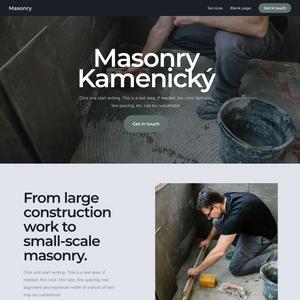 webová šablona pro Masonry