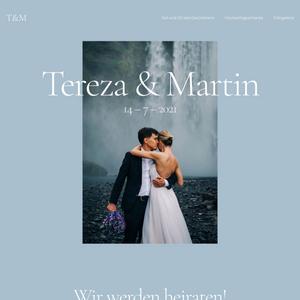 webová šablona pro Hochzeitswebsite