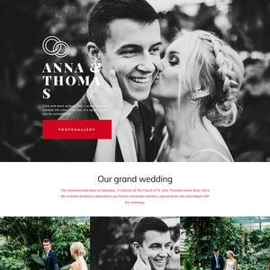 Predložak za a Wedding website